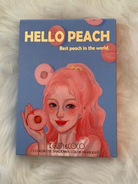 Hello Peach 72-Color Eyeshadow Palette - Peach